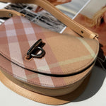 Burberry Peach Check Mini Rocking Horse Crossbody