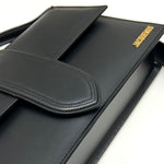 Jacquemus Le Bambinou Leather Top Handle W/ Removable Shoulder Strap Black