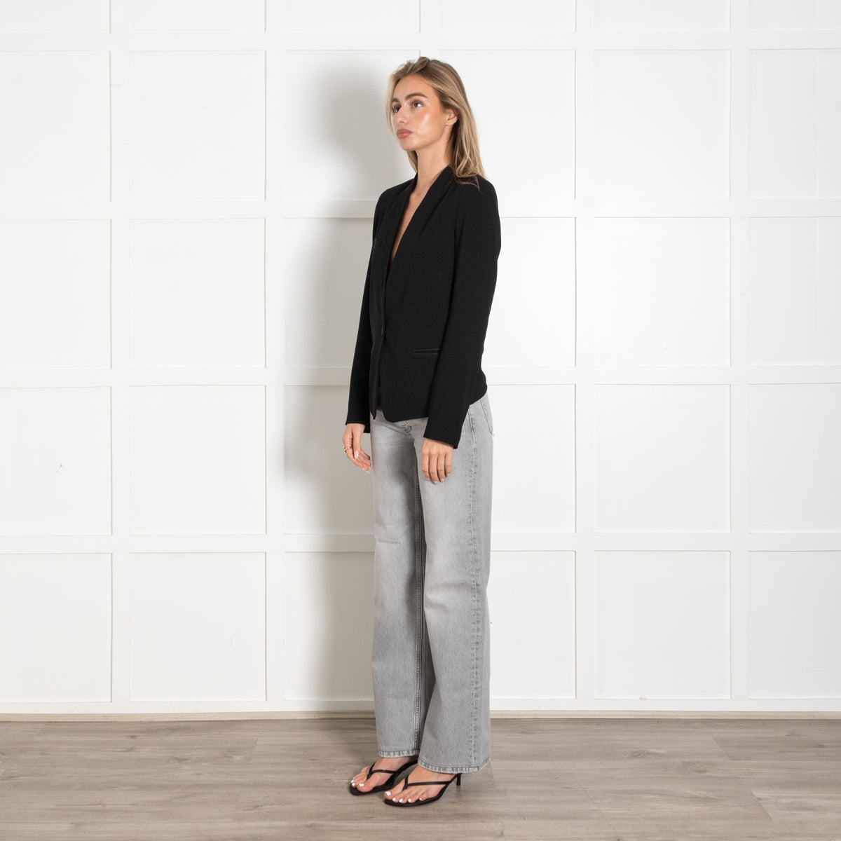 Isabel Marant Black Satin Trim Blazer - Image 3