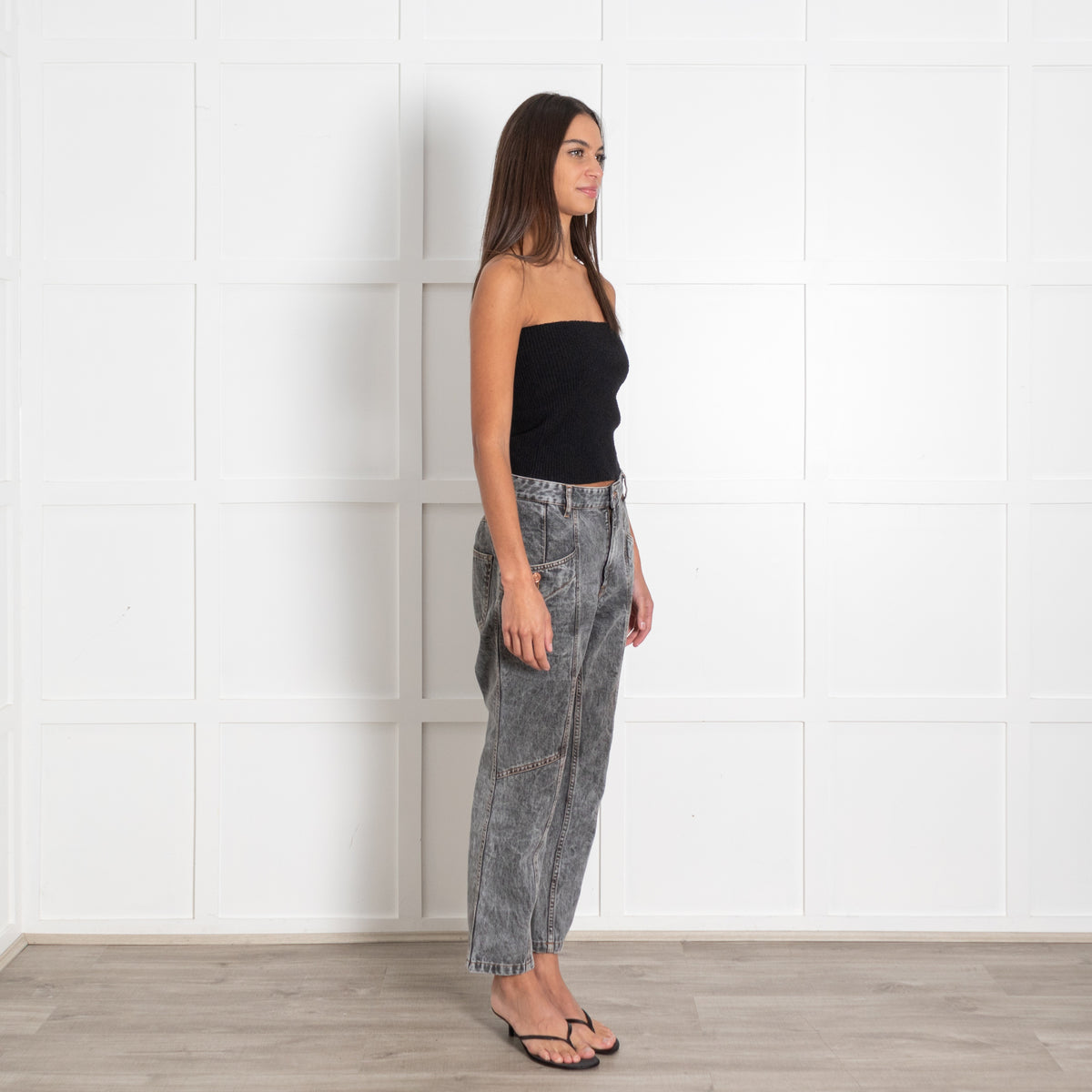 Isabel Marant Etoile Grey Denim Jeans - Image 3