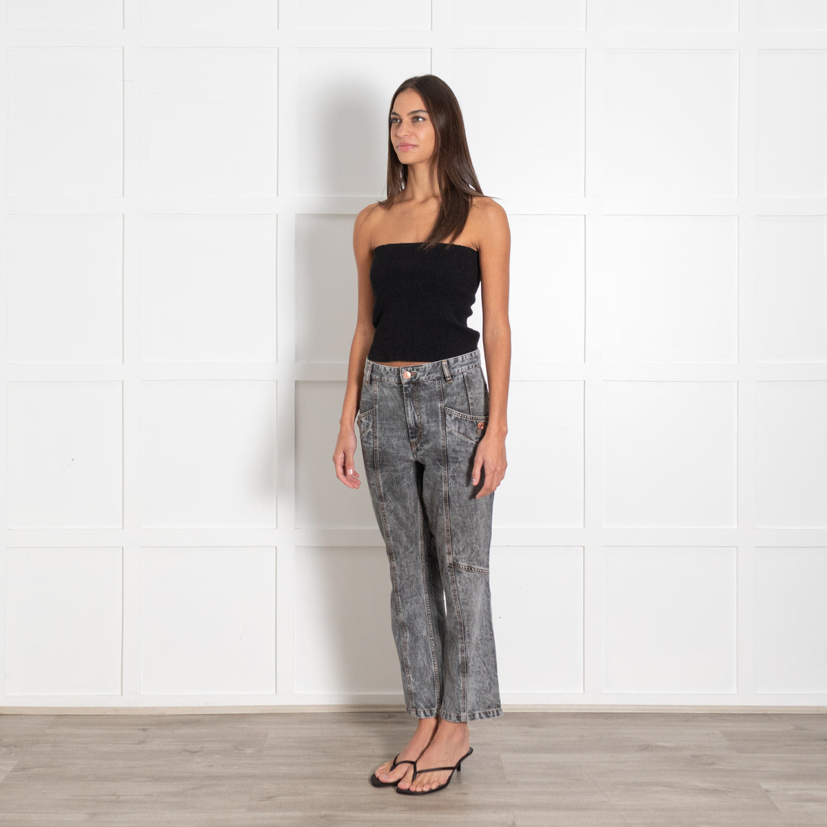 Isabel Marant Etoile Grey Denim Jeans - Image 4