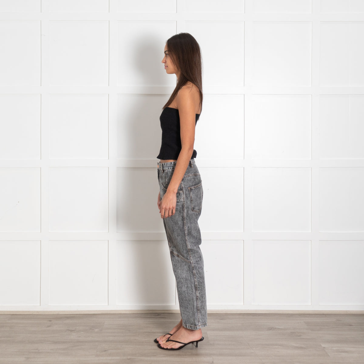 Isabel Marant Etoile Grey Denim Jeans - Image 5
