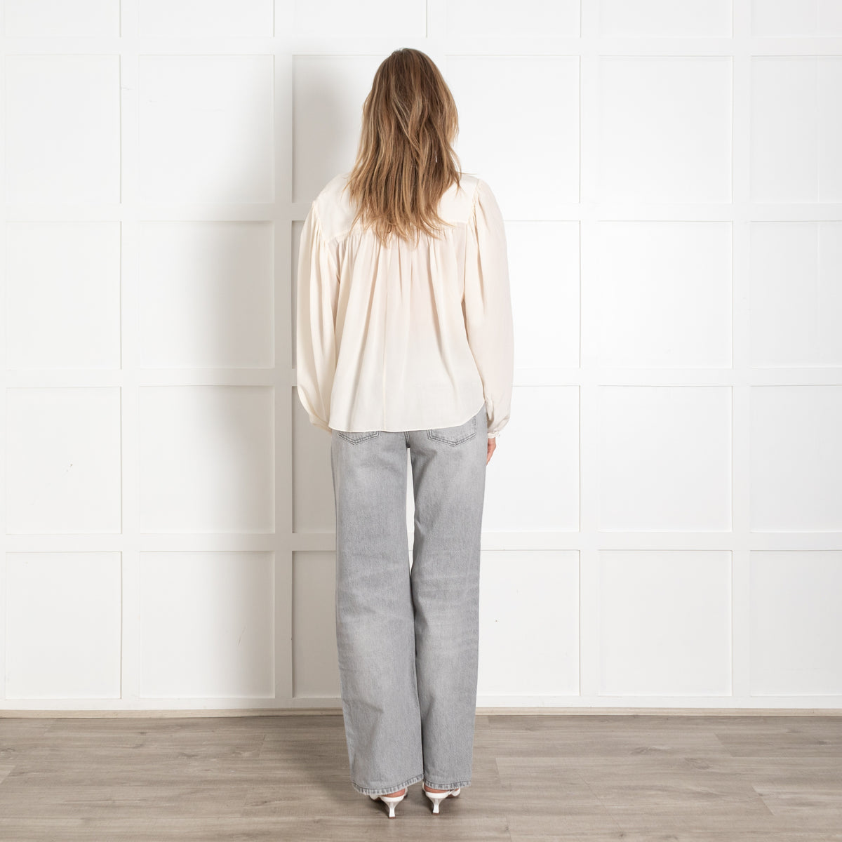 Isabel Marant Nyme Silk Cream Blouse - Image 5