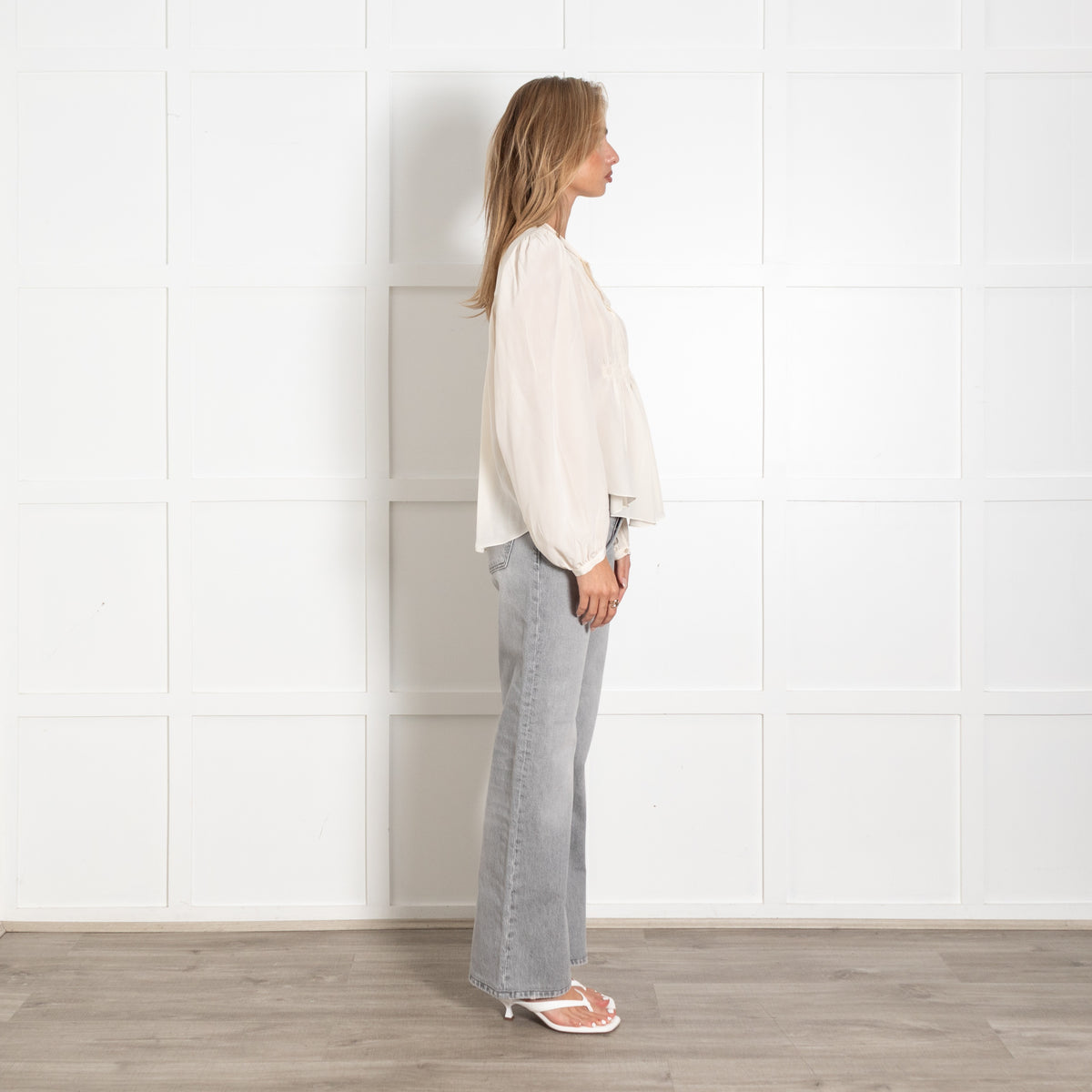 Isabel Marant Nyme Silk Cream Blouse - Image 6