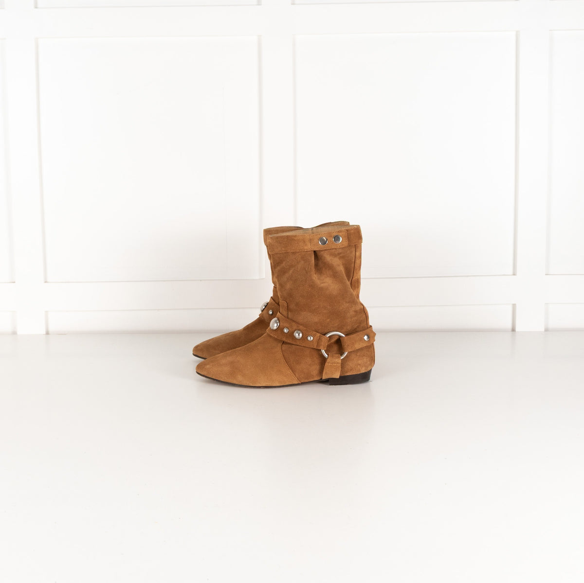 Isabel Marant Stania Tan Suede Ankle Boot UK 39 - Image 3
