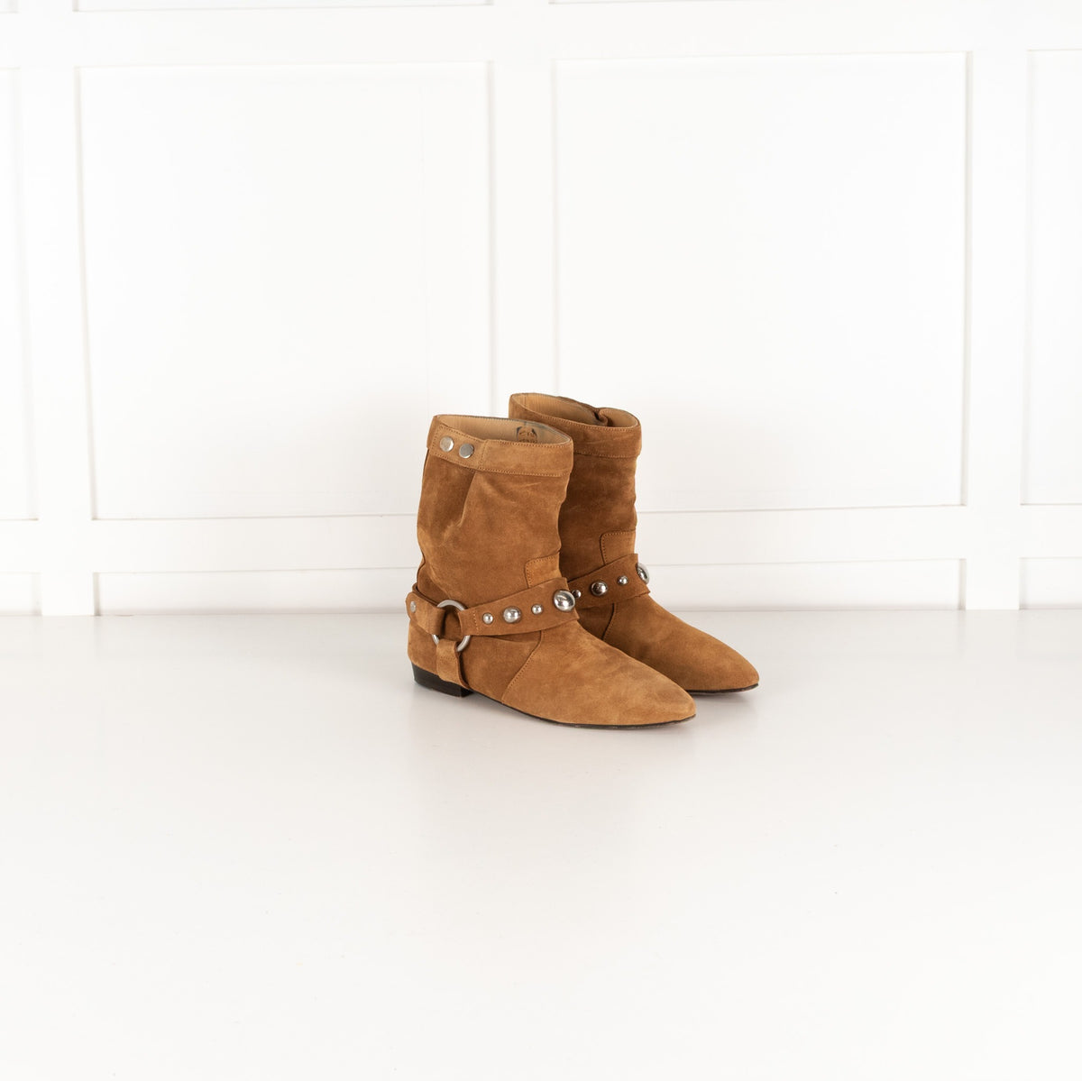 Isabel Marant Stania Tan Suede Ankle Boot UK 39 - Image 6