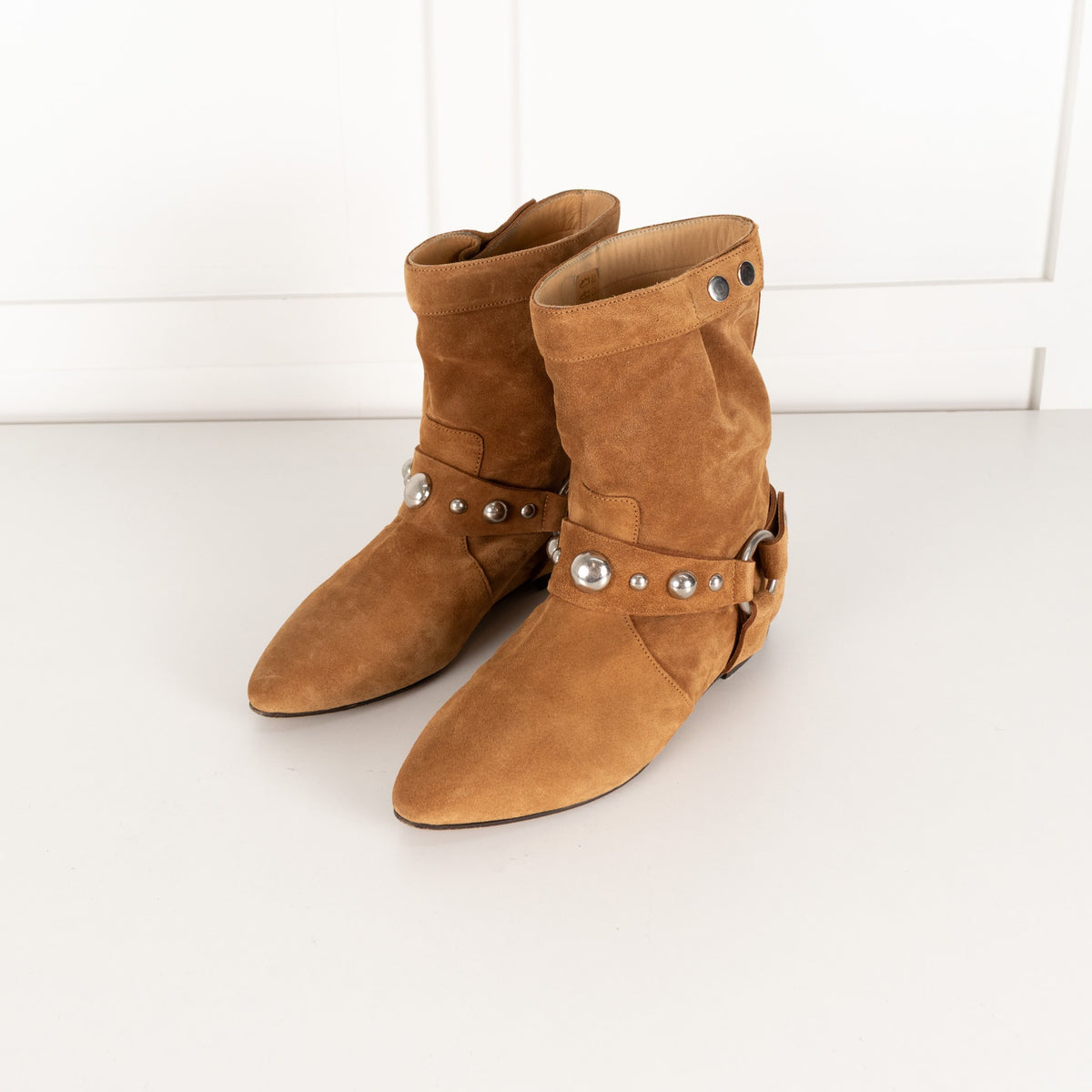 Isabel Marant Stania Tan Suede Ankle Boot UK 39 - Image 8