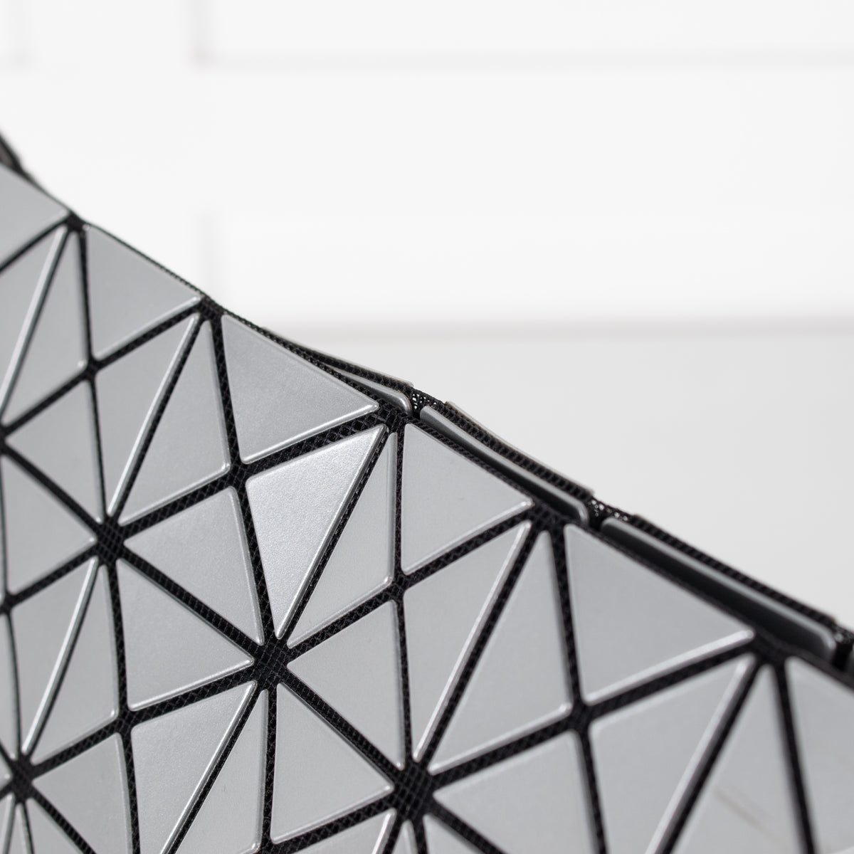 Bao Bao Issey Miyake Lucent Silver Grey Crossbody Bag - Image 11