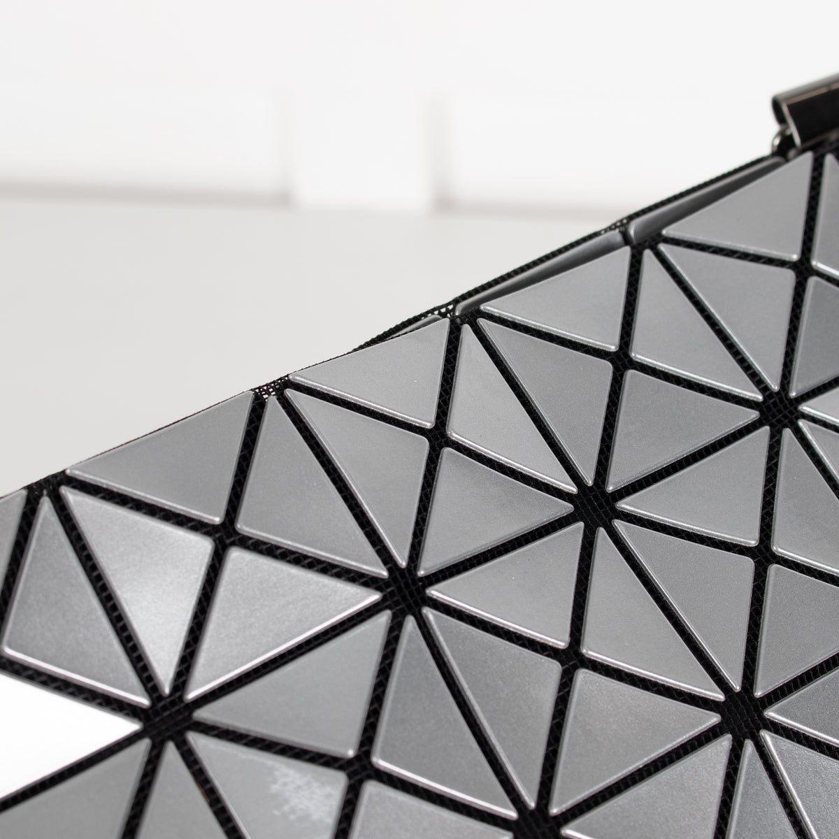 Bao Bao Issey Miyake Lucent Silver Grey Crossbody Bag - Image 12