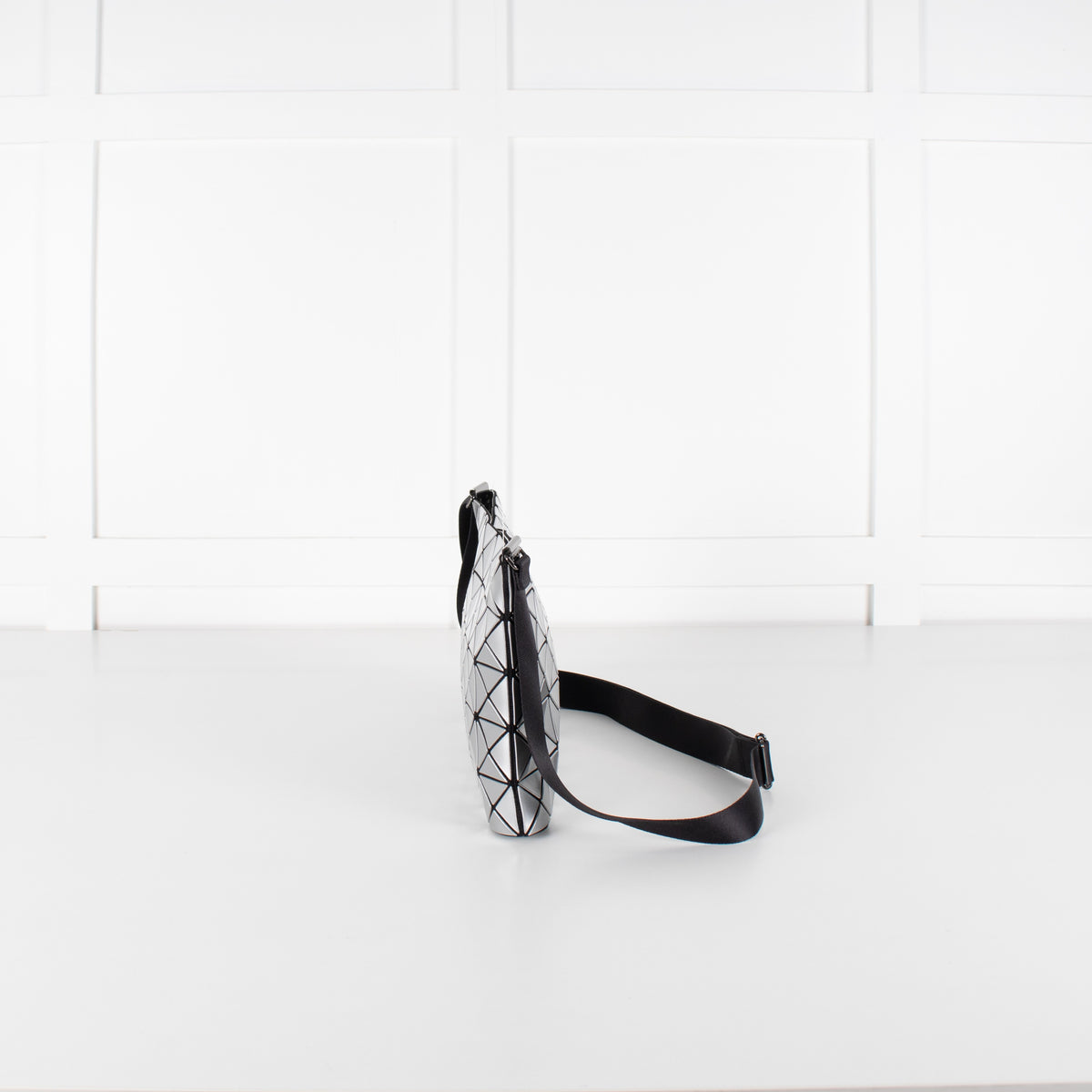 Bao Bao Issey Miyake Lucent Silver Grey Crossbody Bag - Image 3