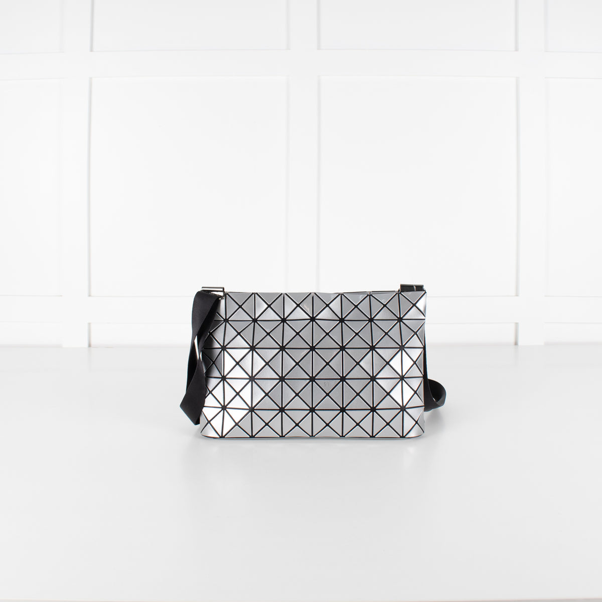 Bao Bao Issey Miyake Lucent Silver Grey Crossbody Bag - Image 4