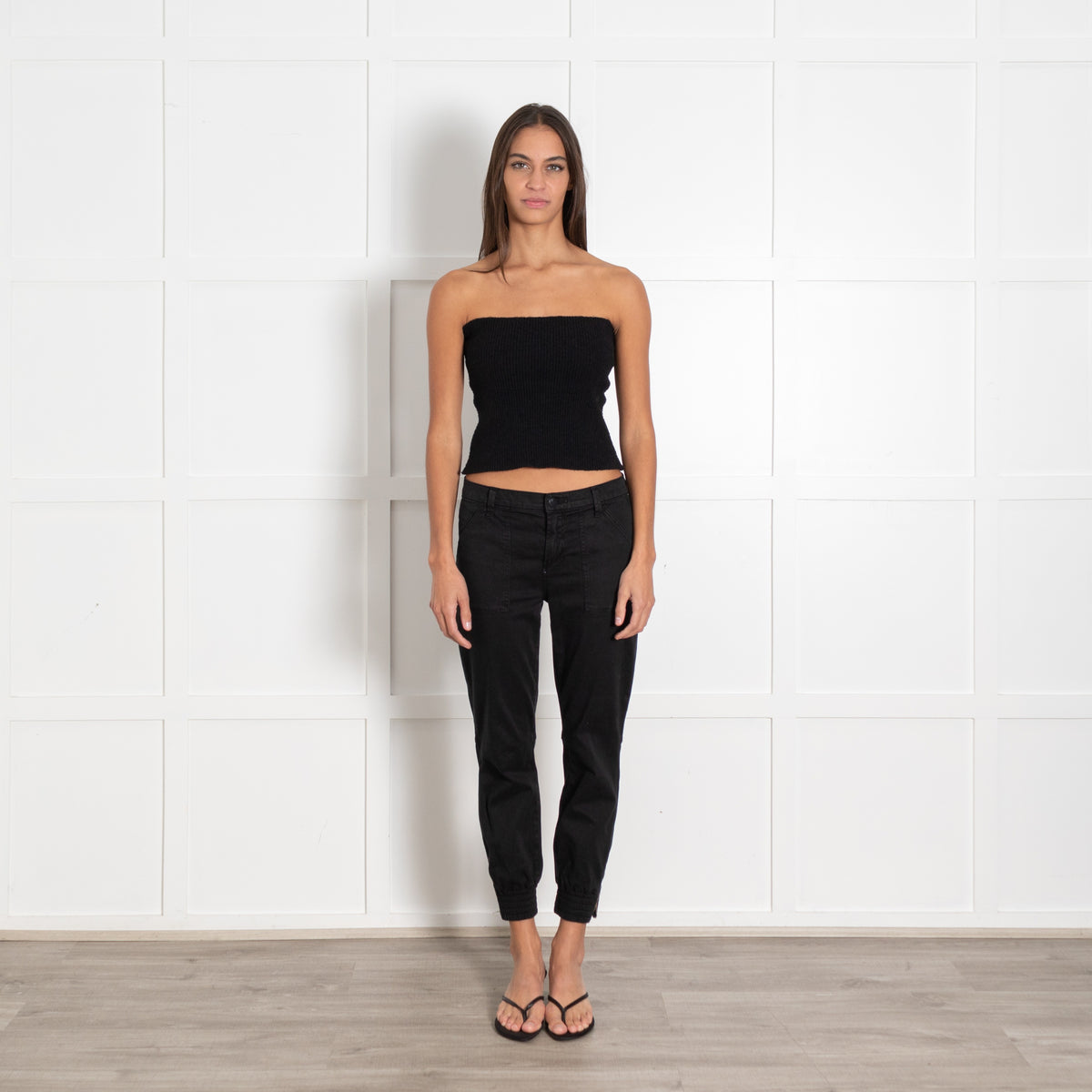 J Brand Black Arkin Zip Ankle Jogger Jeans - Image 1
