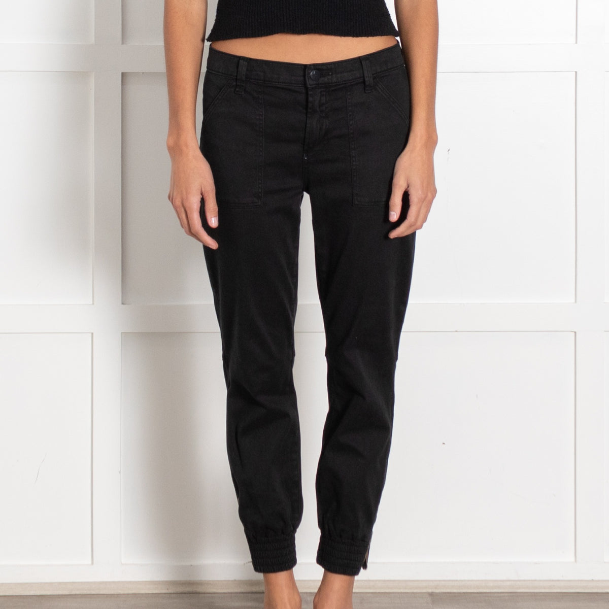J Brand Black Arkin Zip Ankle Jogger Jeans - Image 2