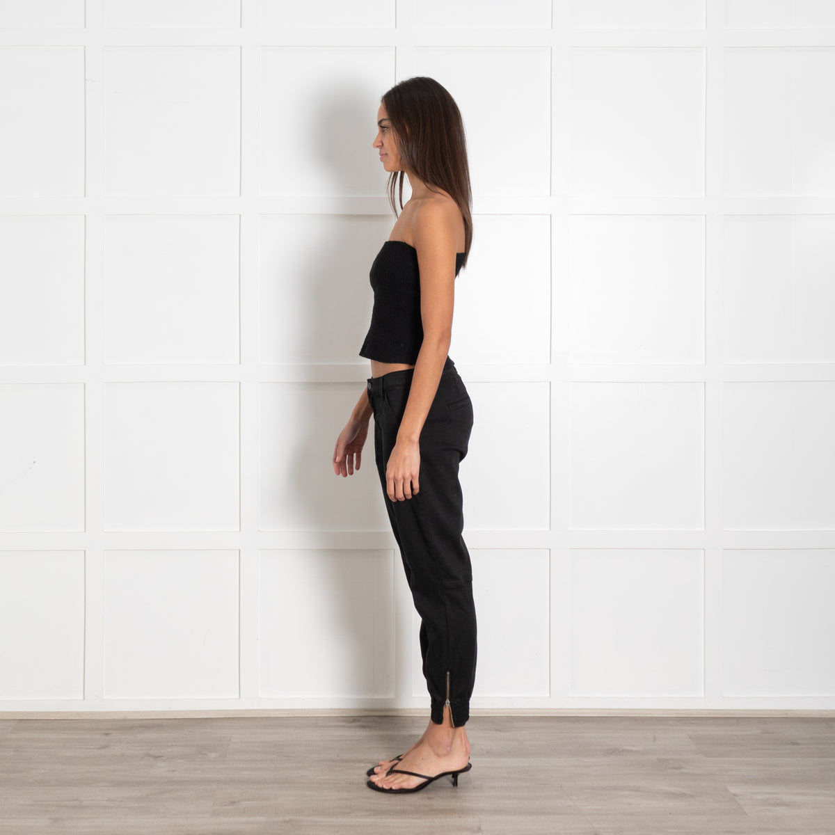 J Brand Black Arkin Zip Ankle Jogger Jeans - Image 4