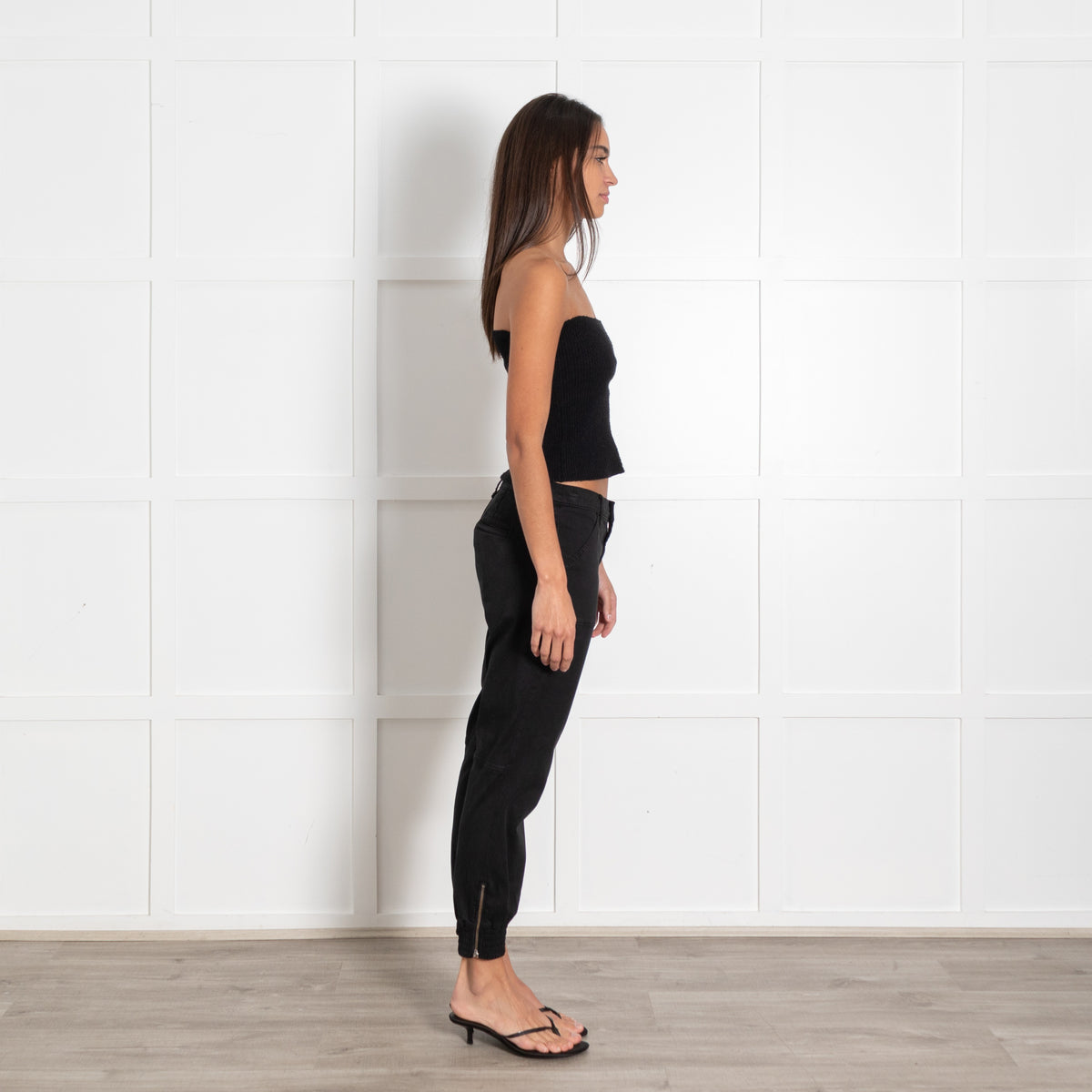 J Brand Black Arkin Zip Ankle Jogger Jeans - Image 6