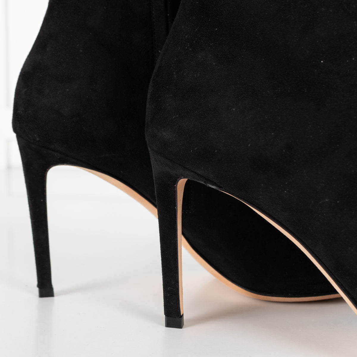 Jimmy Choo Black Suede Helaine 85 Sue Pointed Toe Stiletto Ankle Boots - Image 13