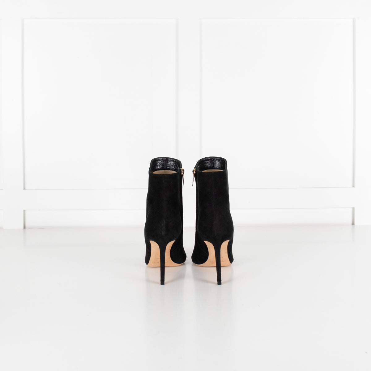 Jimmy Choo Black Suede Helaine 85 Sue Pointed Toe Stiletto Ankle Boots - Image 5