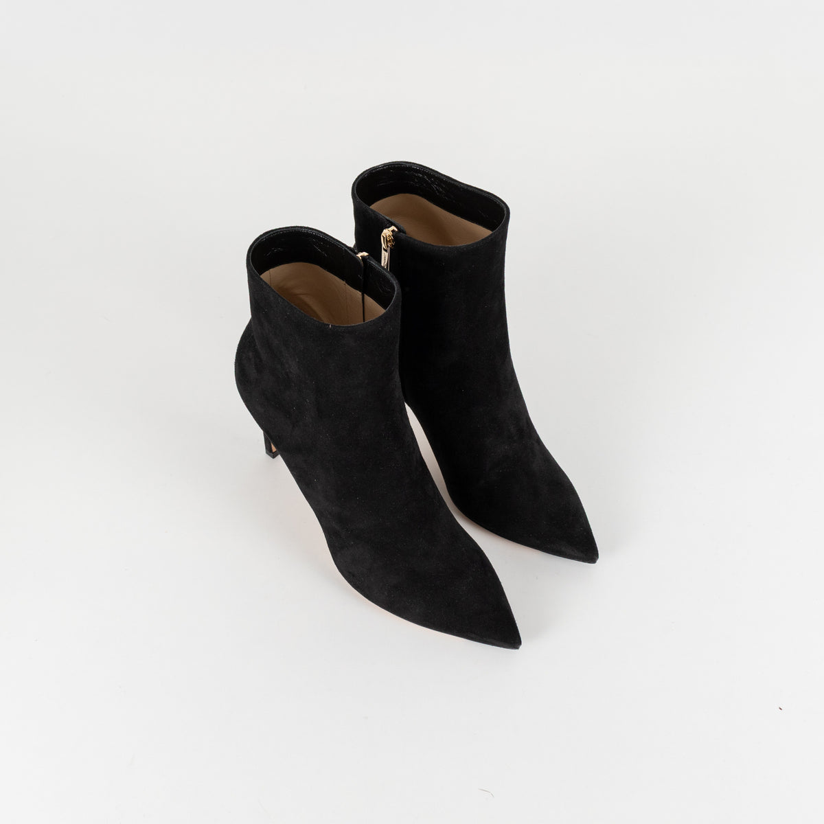 Jimmy Choo Black Suede Helaine 85 Sue Pointed Toe Stiletto Ankle Boots - Image 9