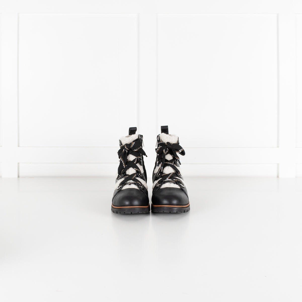 Jimmy Choo Bei Black Leather Shearling Boot - Image 3