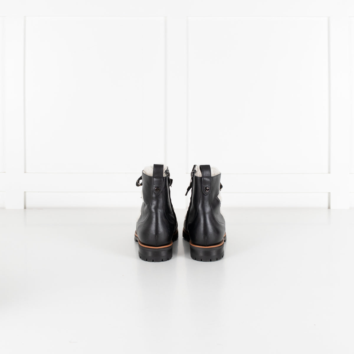 Jimmy Choo Bei Black Leather Shearling Boot - Image 5