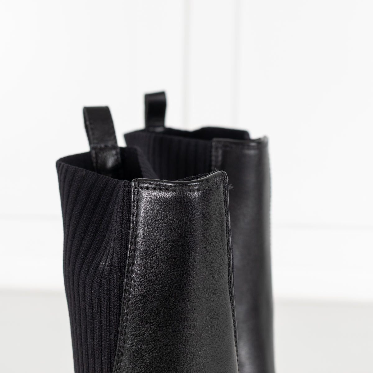 Jimmy Choo Mele 85 Black Leather And Knit Western Boots - Image 14