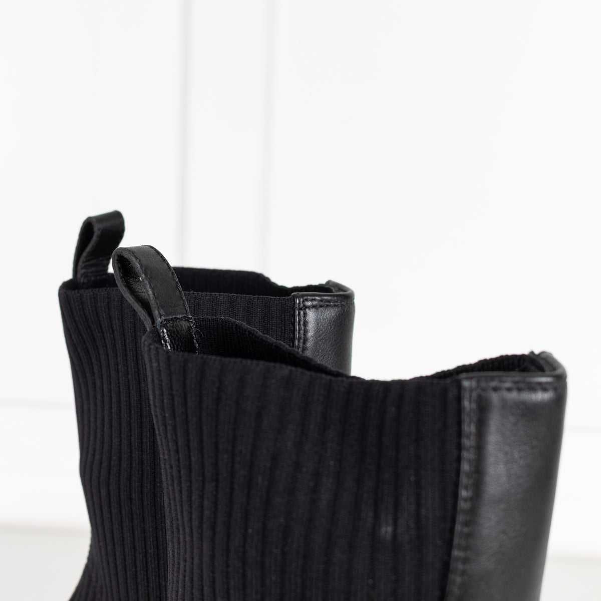 Jimmy Choo Mele 85 Black Leather And Knit Western Boots - Image 15
