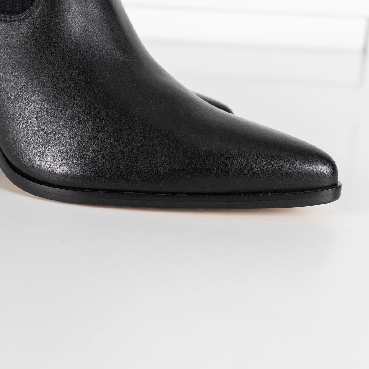Jimmy Choo Mele 85 Black Leather And Knit Western Boots - Image 18