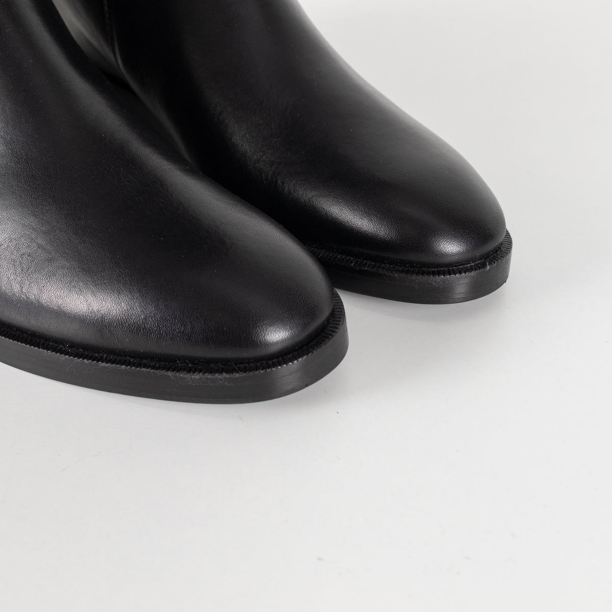 Jimmy Choo Nell Knee Boot Black Leather Riding Boot - Image 12