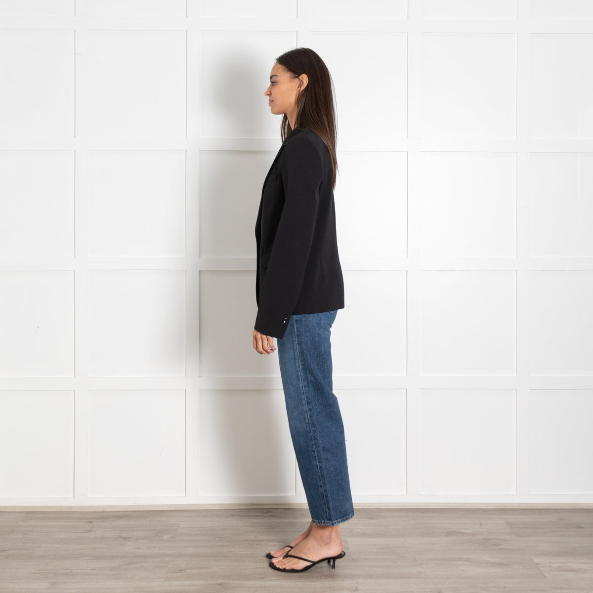 Joseph Black Wool Collar Blazer - Image 4