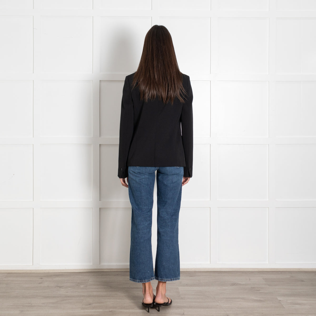 Joseph Black Wool Collar Blazer - Image 5