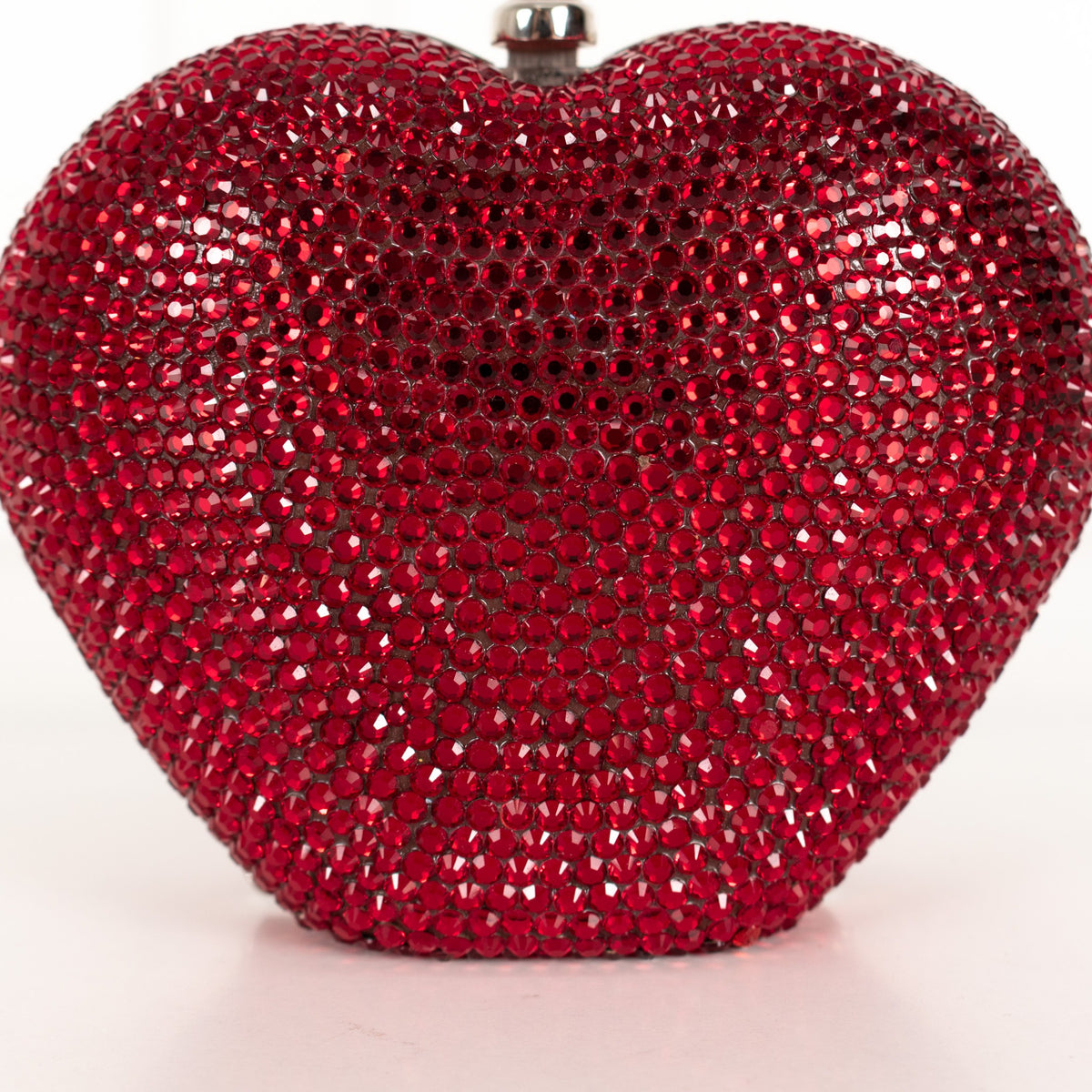 Judith Leiber Swarovski Crystal Ruby Red L'amour Petit Coeur Clutch - Image 13