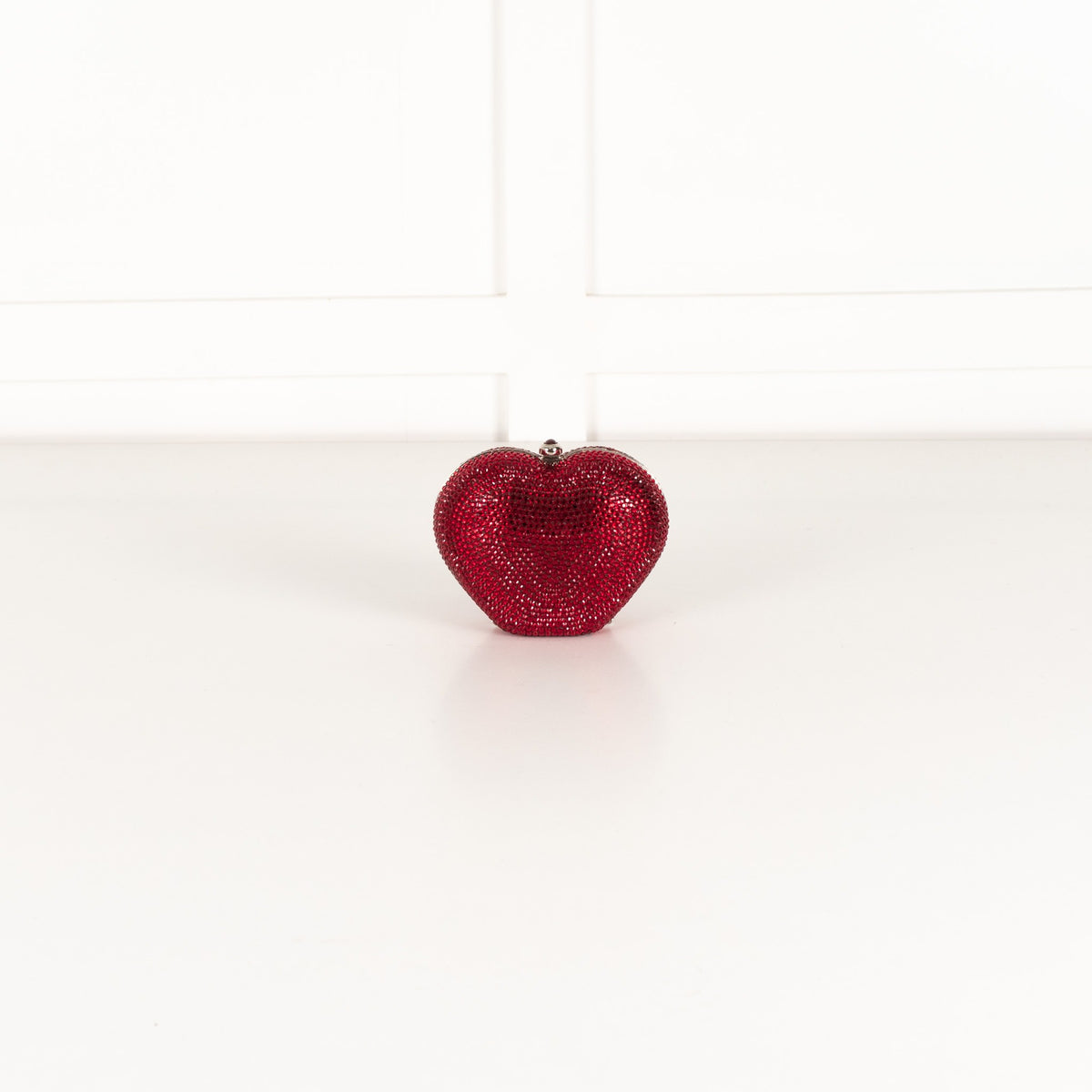Judith Leiber Swarovski Crystal Ruby Red L'amour Petit Coeur Clutch - Image 3