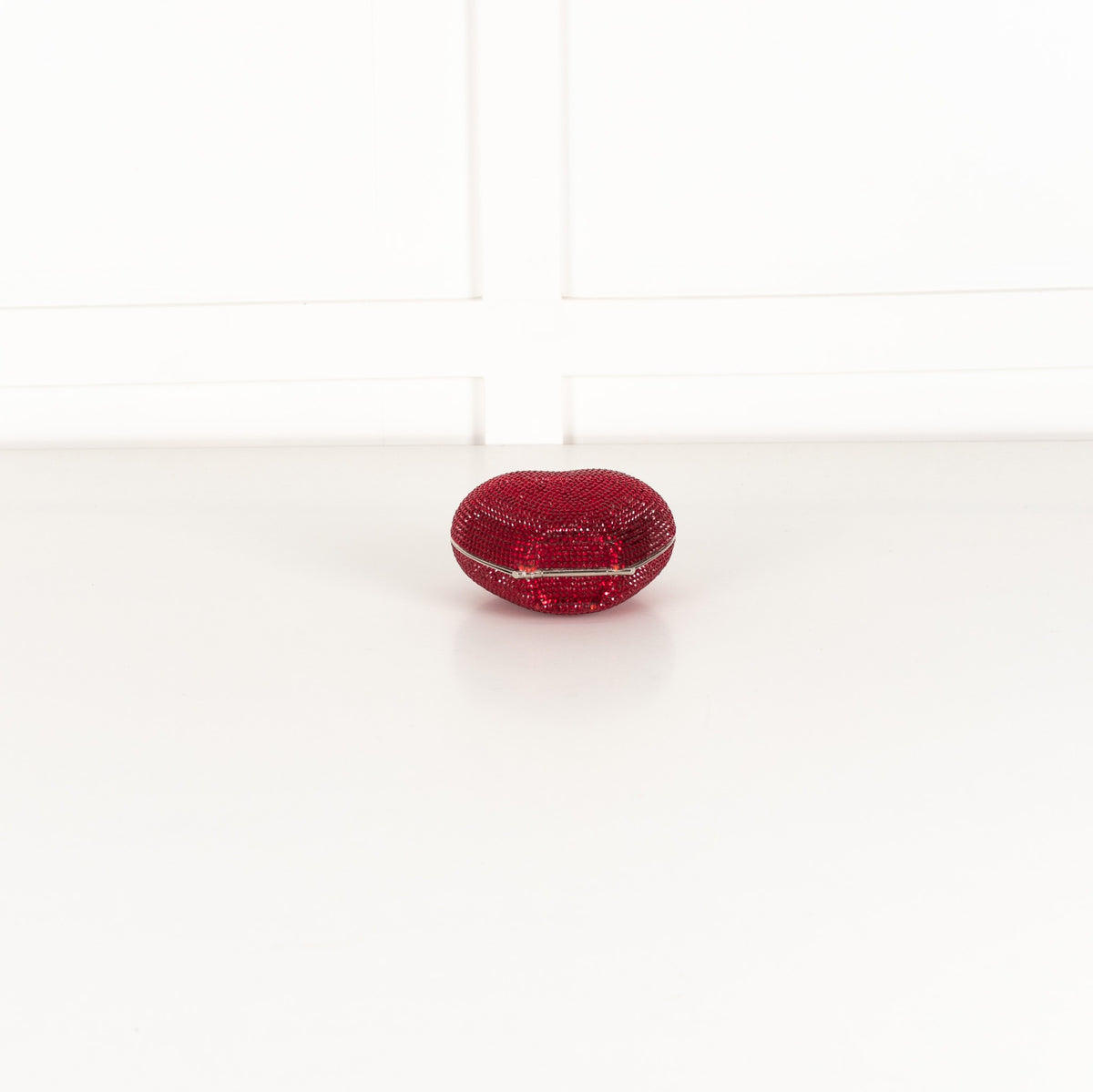 Judith Leiber Swarovski Crystal Ruby Red L'amour Petit Coeur Clutch - Image 6