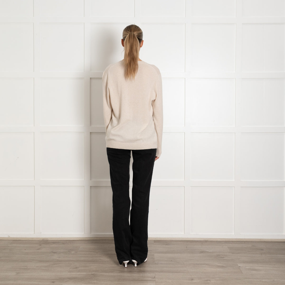 Jumper 1234 Oatmeal Cashmere Oversized Jumper - Image 5