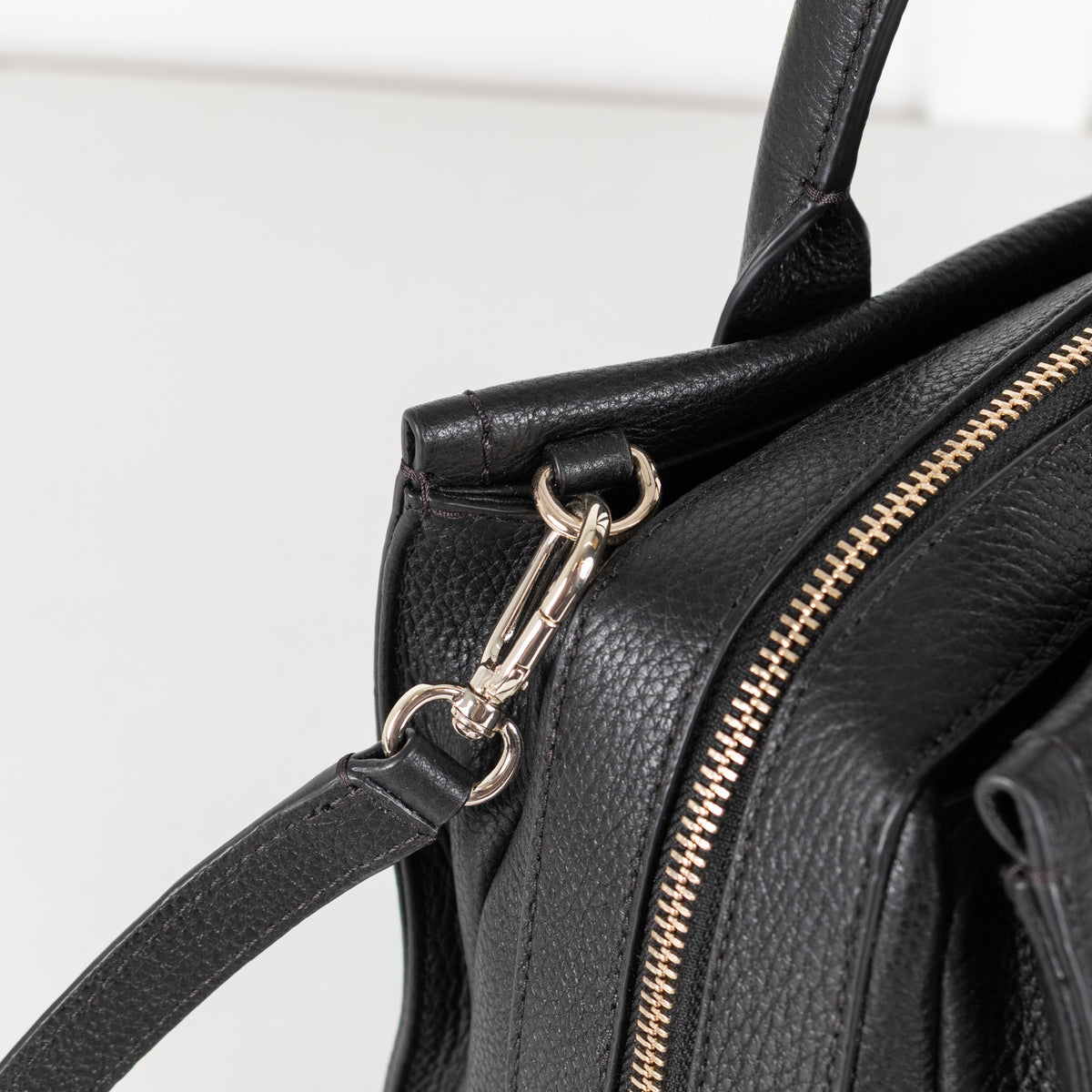 Kate Spade Palmer Drive Pebble Leather Tassle Black Tote - Image 15