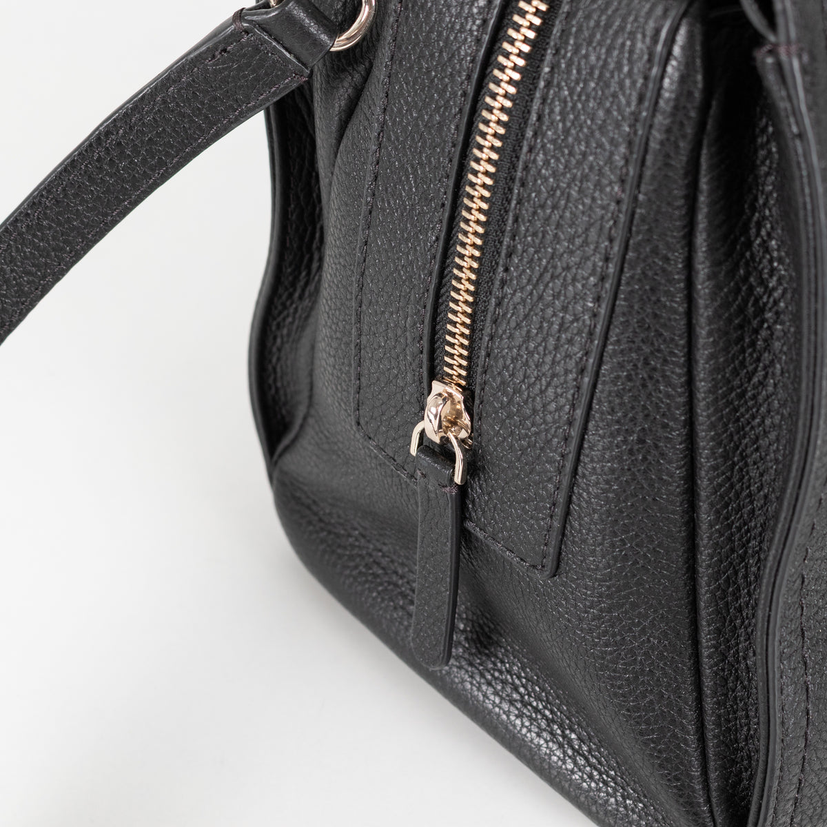 Kate Spade Palmer Drive Pebble Leather Tassle Black Tote - Image 16
