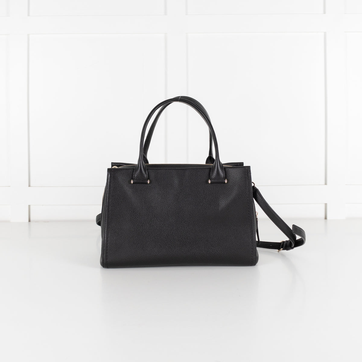 Kate Spade Palmer Drive Pebble Leather Tassle Black Tote - Image 3