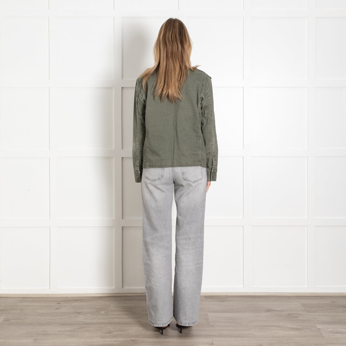 The Kooples Olive Green Military Utility Field Jacket Women's Jacket - Image 5