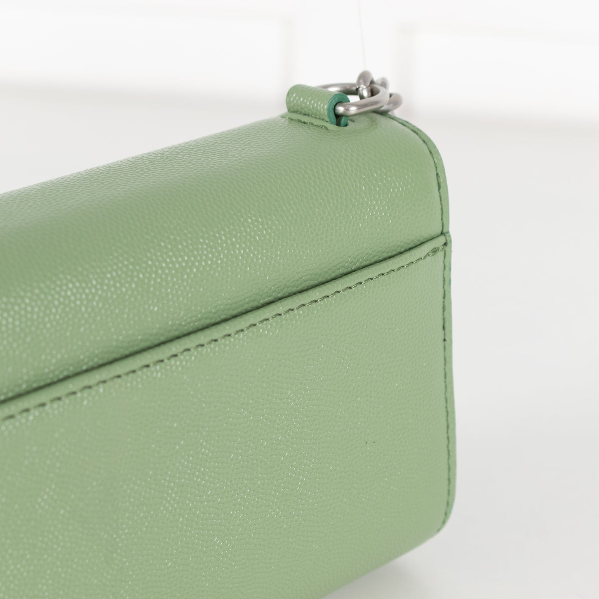 Le Tanneur Green Leather Crossbody Mini Bag - Image 11