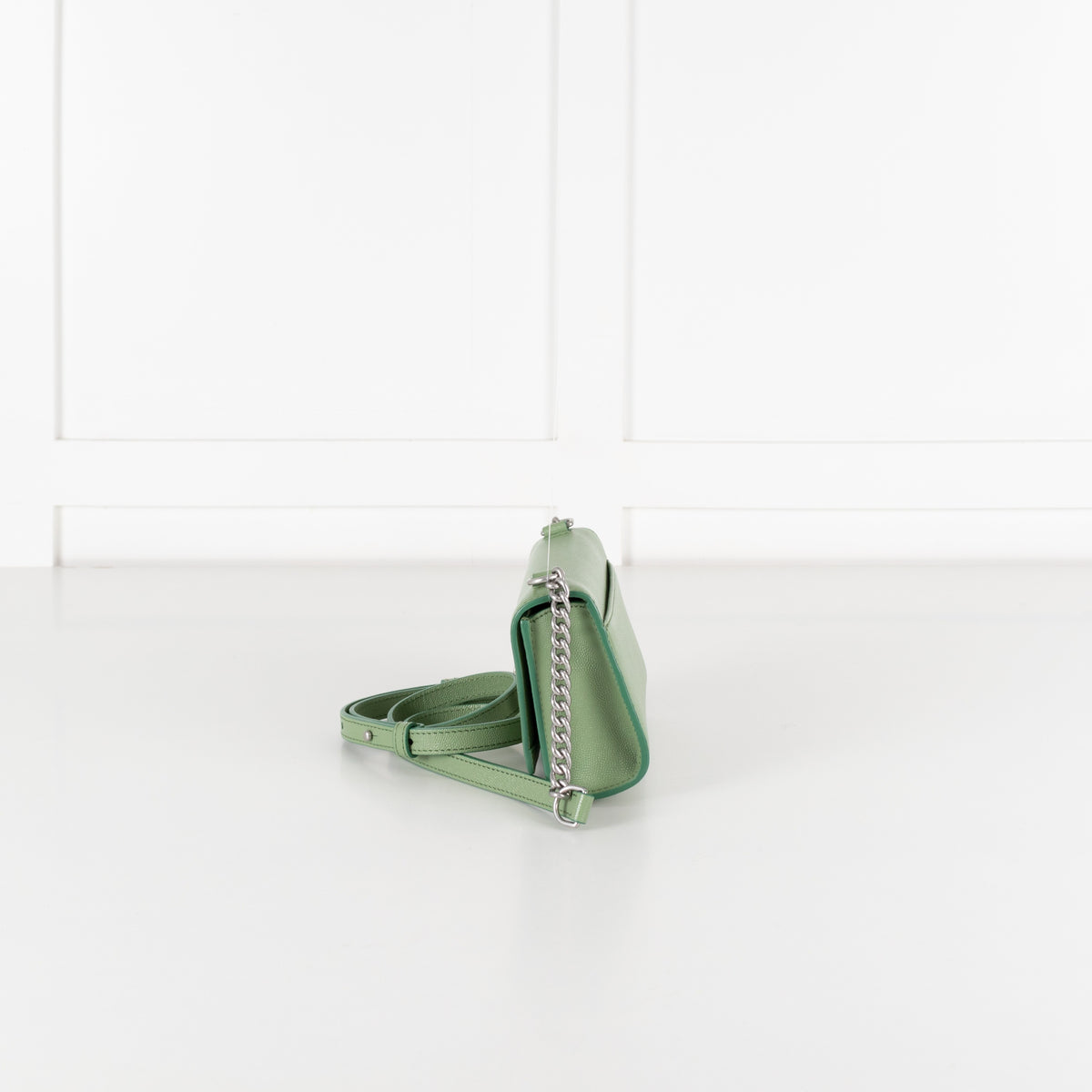 Le Tanneur Green Leather Crossbody Mini Bag - Image 3