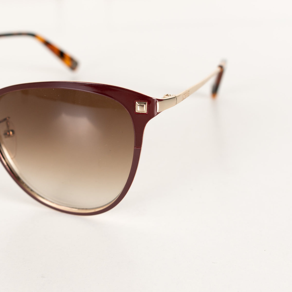 Loewe Burgundy Rounded Metal Sunglasses - Image 11