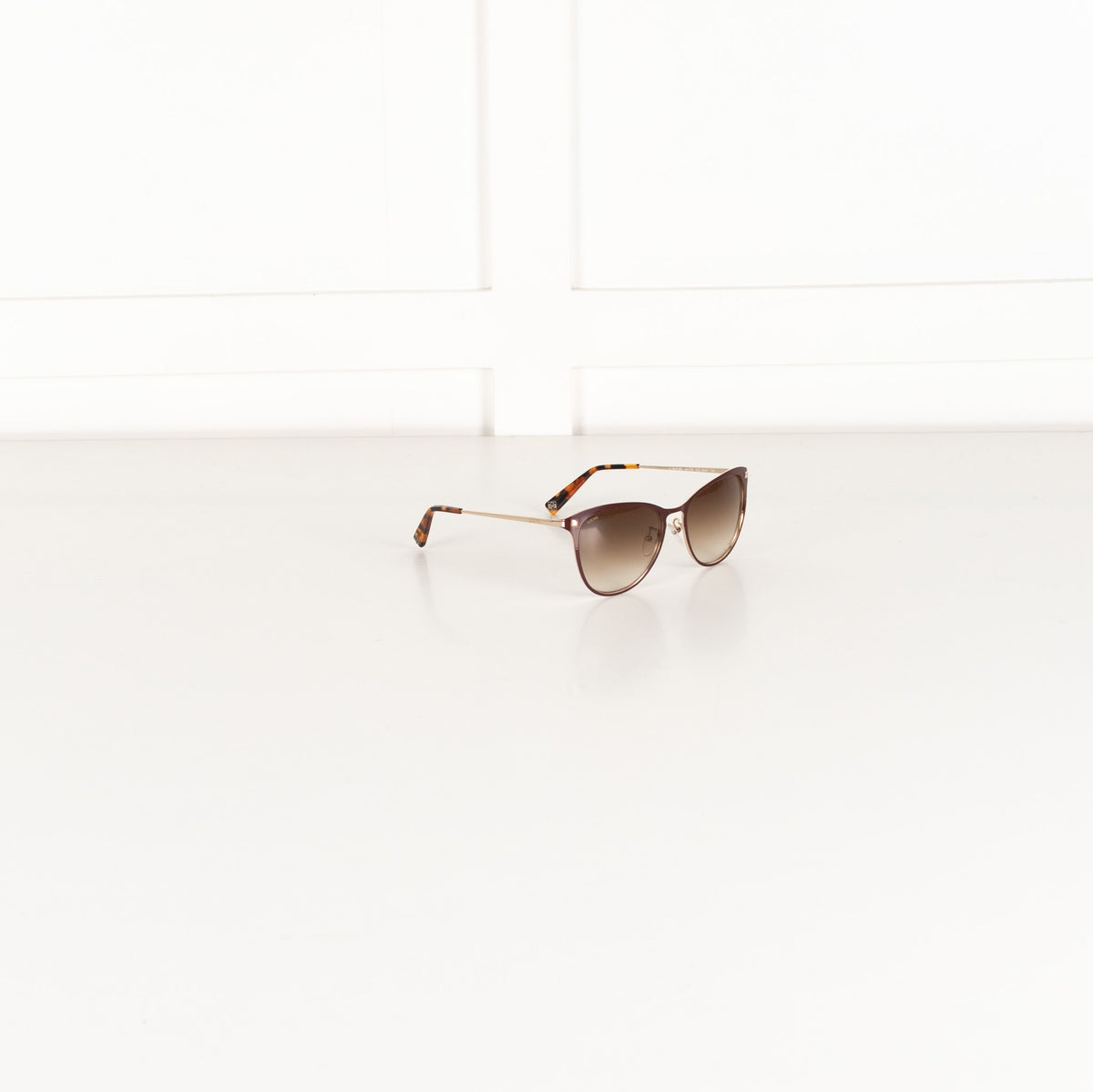Loewe Burgundy Rounded Metal Sunglasses - Image 7