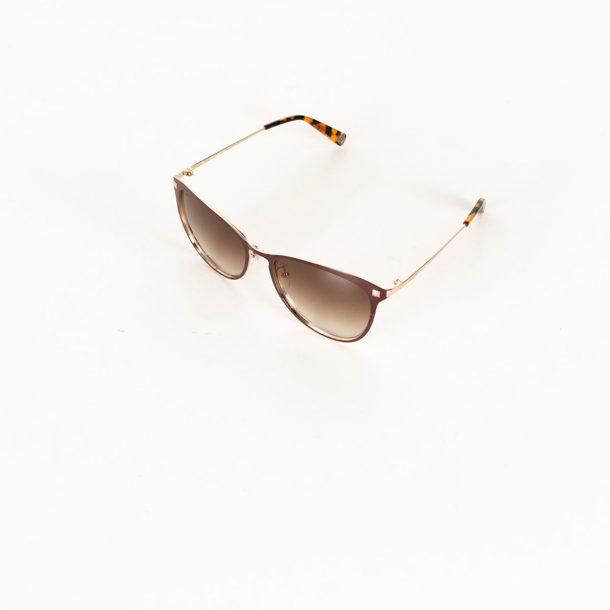 Loewe Burgundy Rounded Metal Sunglasses - Image 8