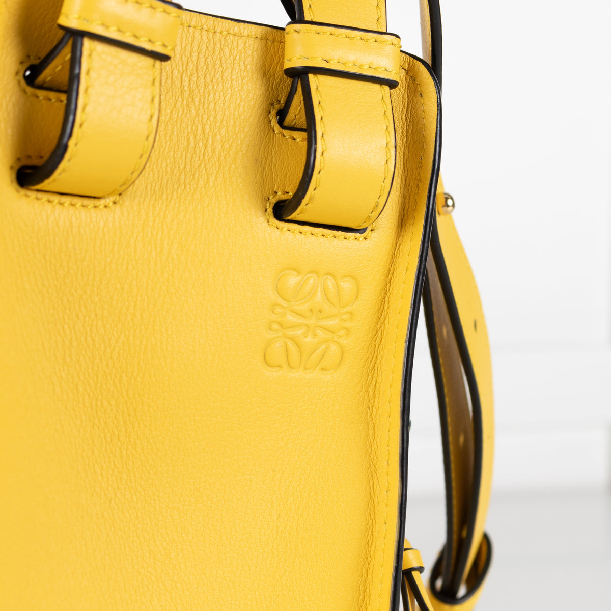 Loewe Yellow Leather Hammock Shoulder Bag - Image 12