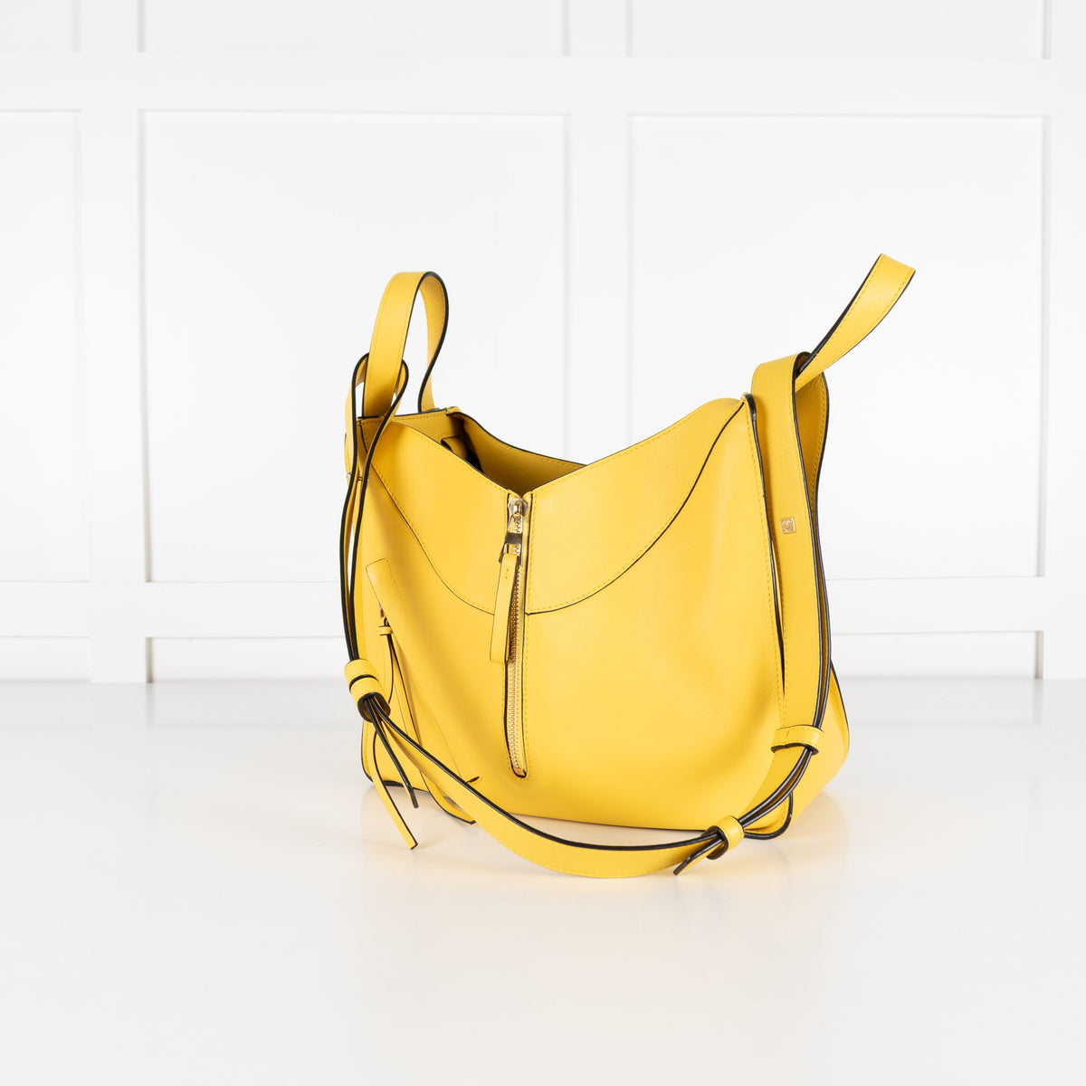 Loewe Yellow Leather Hammock Shoulder Bag - Image 9