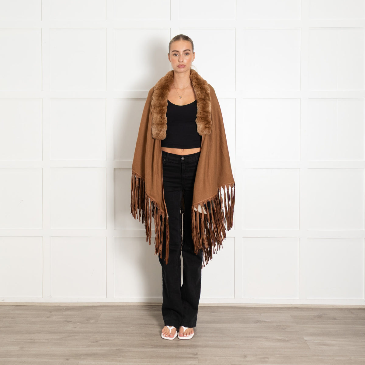 Loro Piana Vicuna & Baby Cashmere Camel Chinchilla Trim And Tassells - Image 2