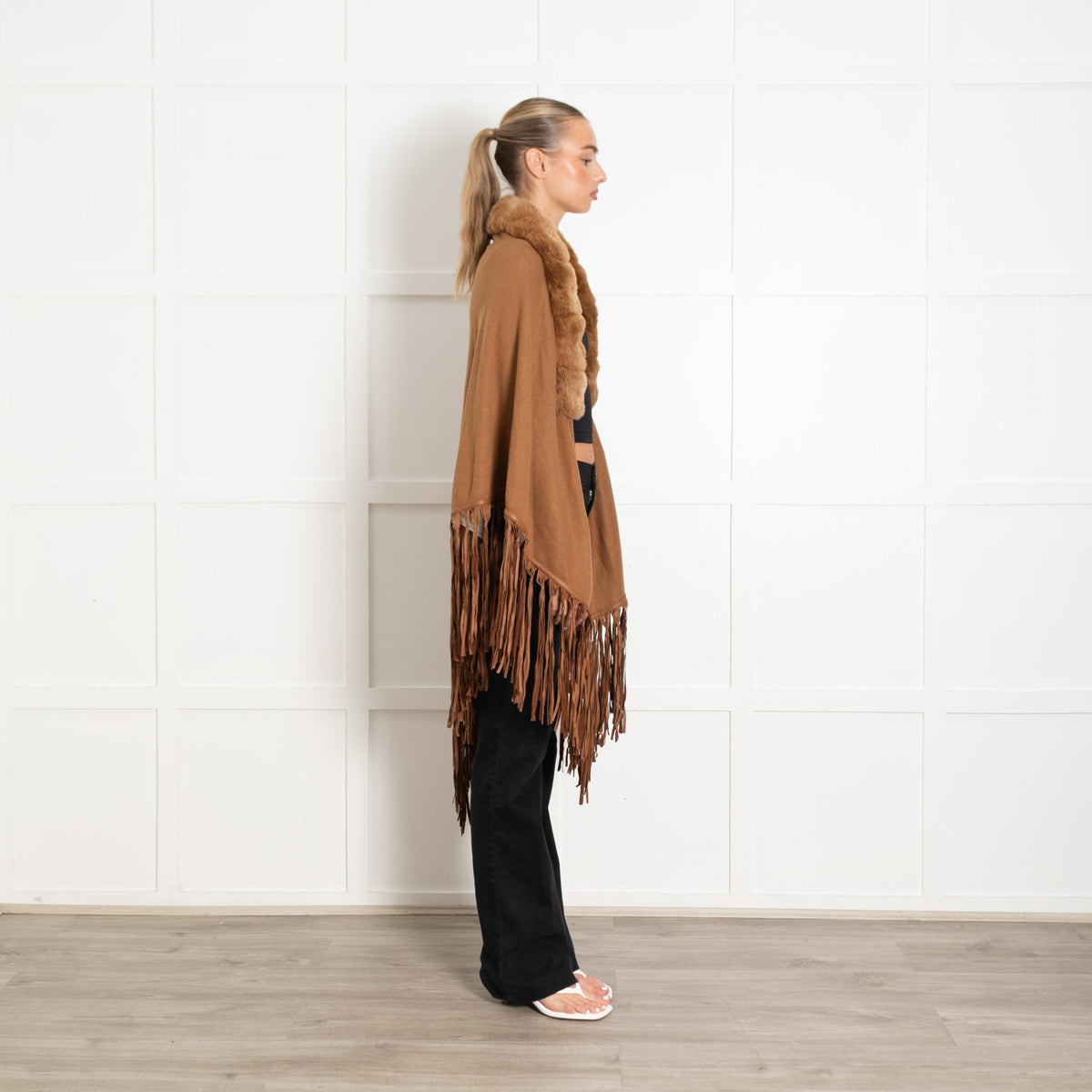 Loro Piana Vicuna & Baby Cashmere Camel Chinchilla Trim And Tassells - Image 6