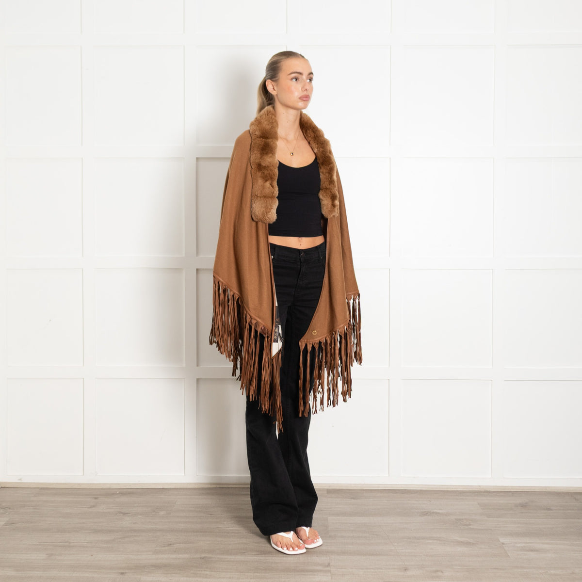 Loro Piana Vicuna & Baby Cashmere Camel Chinchilla Trim And Tassells - Image 7