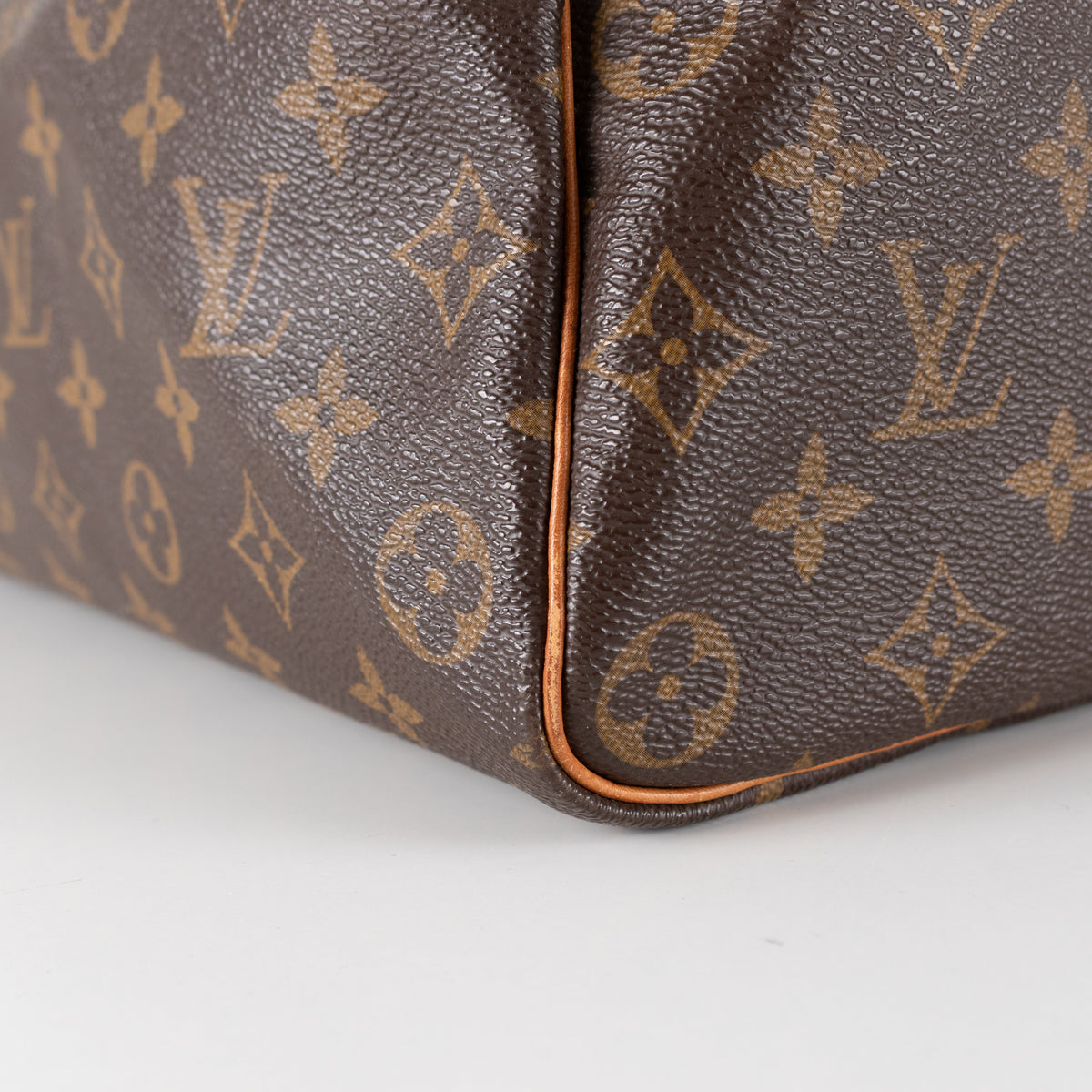 Louis Vuitton Brown Coated Canvas Monogram Speedy 35 - Image 17