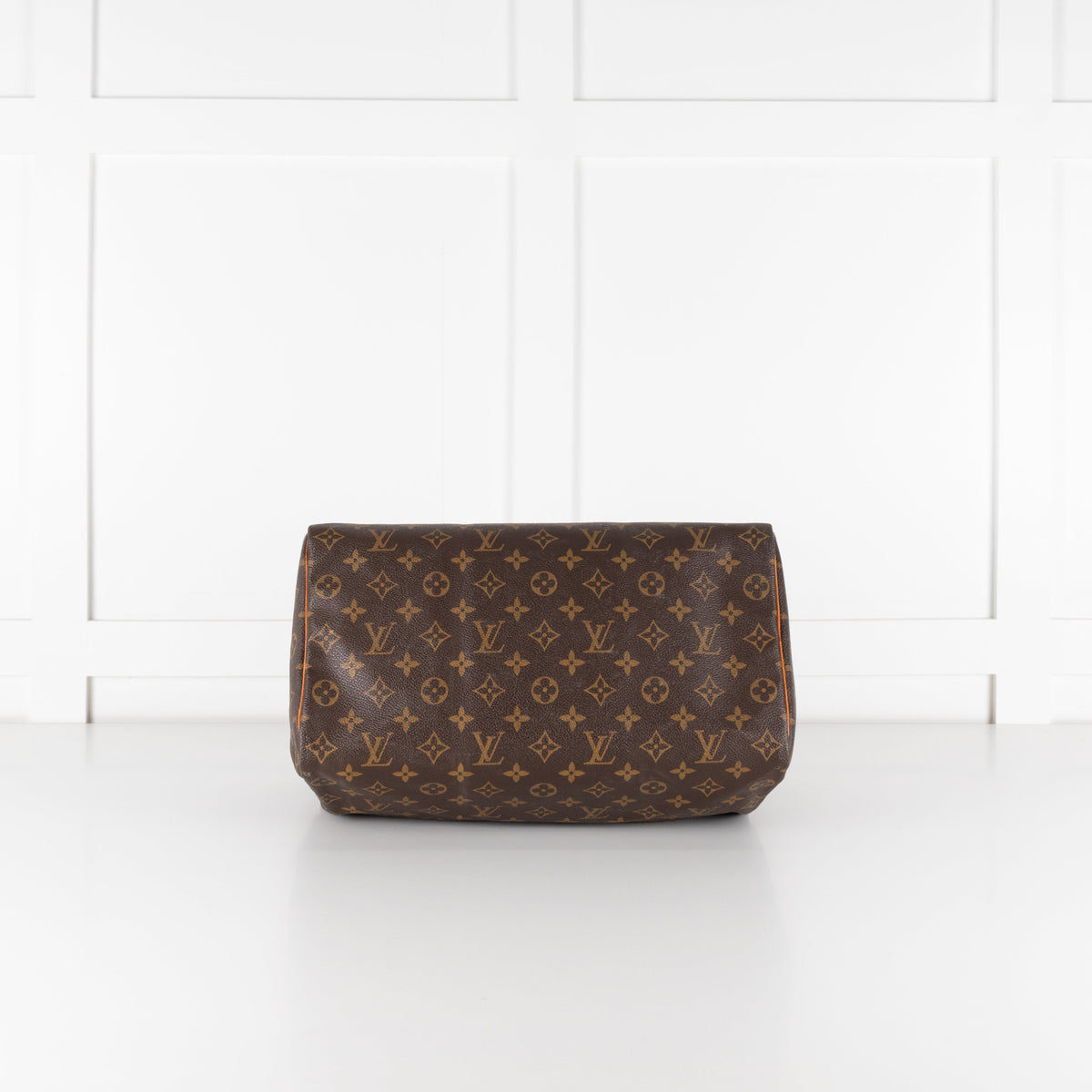 Louis Vuitton Brown Coated Canvas Monogram Speedy 35 - Image 8